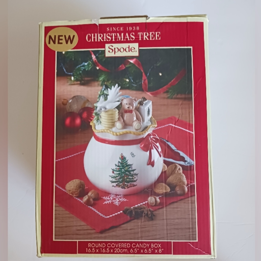 Spode Christmas Tree Candy Jar